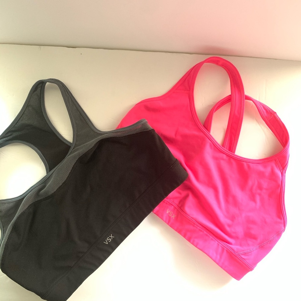 2 Victoria’s Secret sports bra size L